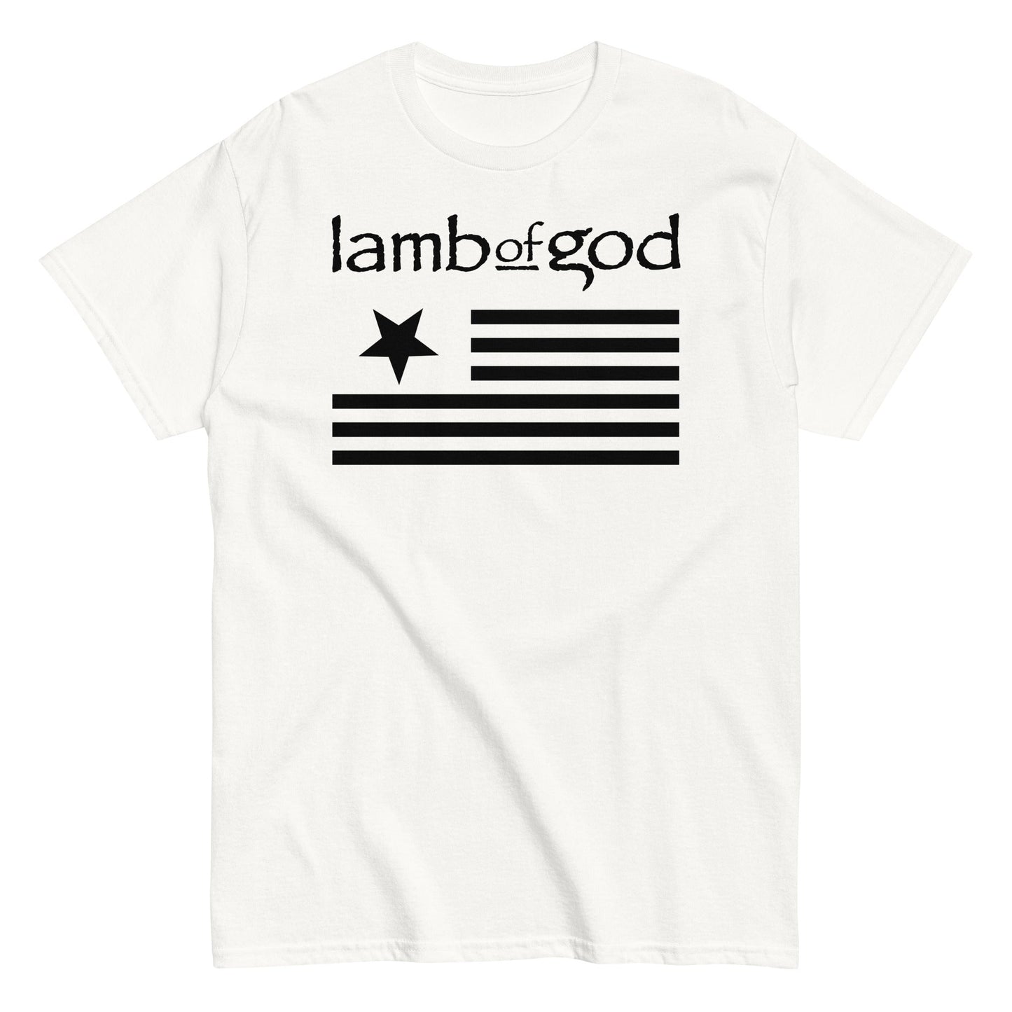 MERCHMOMENT Lamb of God - Black Flag T-Shirt [Apparel]
