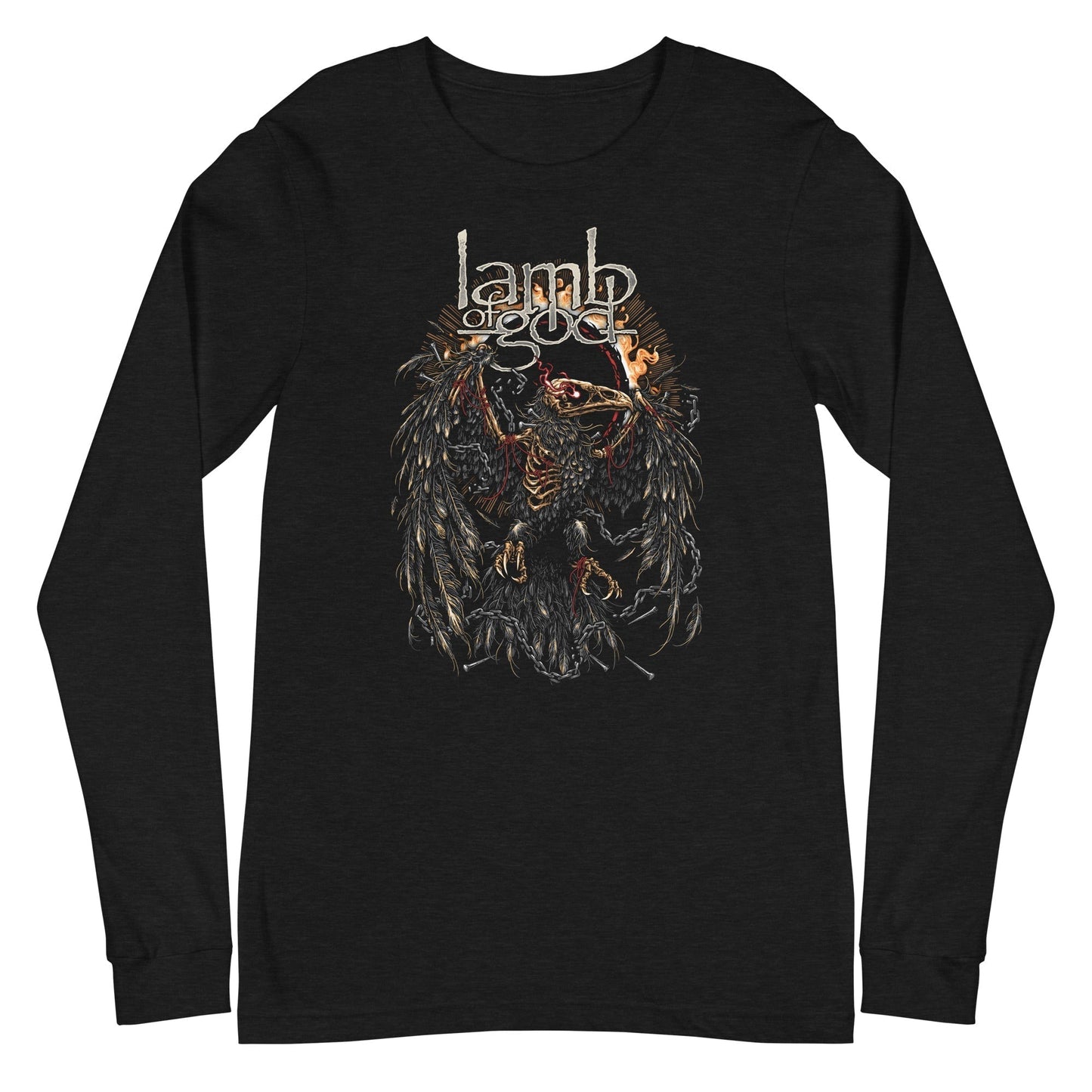 MERCHMOMENT Lamb of God - Delusional Skull Long Sleeve T-Shirt [Apparel]