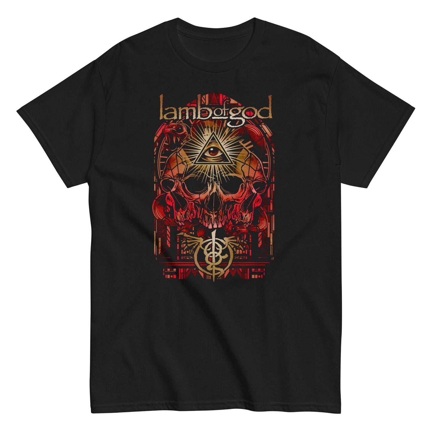 MERCHMOMENT Lamb of God - Providence Skull T-Shirt [Apparel]