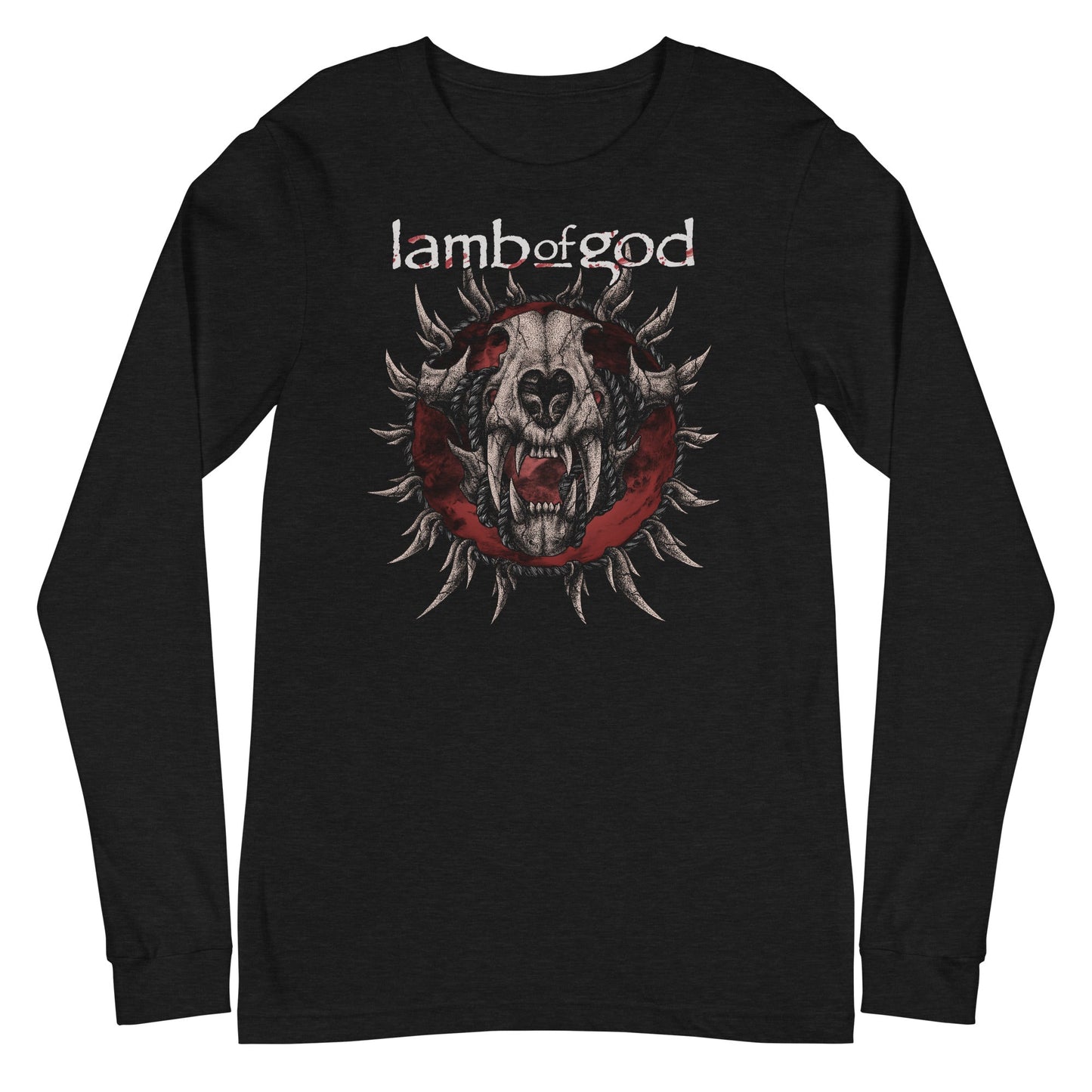 MERCHMOMENT Lamb of God - Steer Skull Long Sleeve T-Shirt [Apparel]