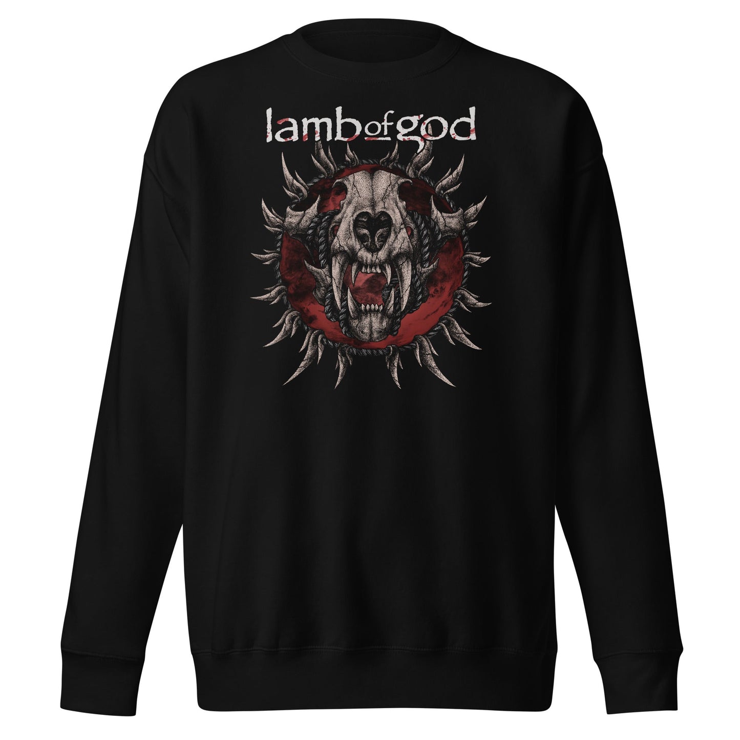 MERCHMOMENT Lamb of God - Steer Skull Sweatshirt [Apparel]