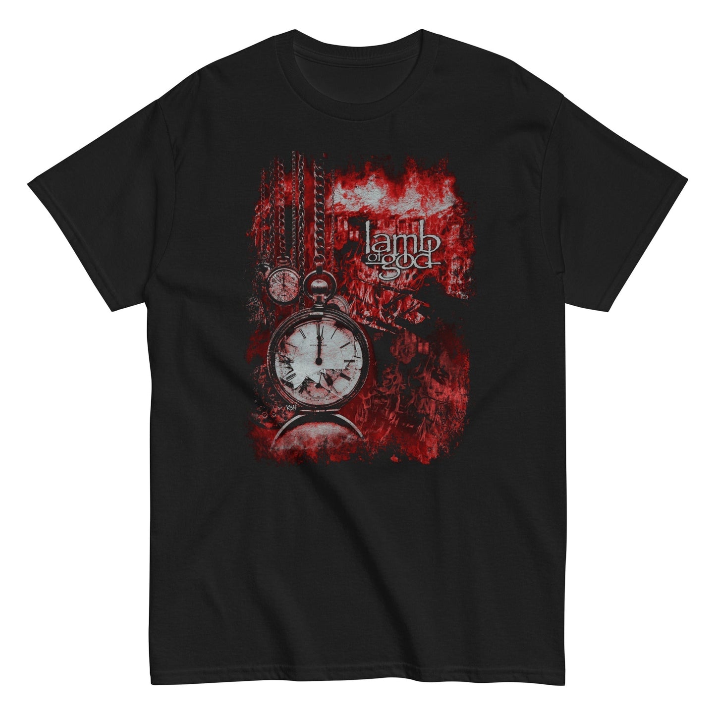 MERCHMOMENT Lamb of God - Ticking Clock T-Shirt [Apparel]