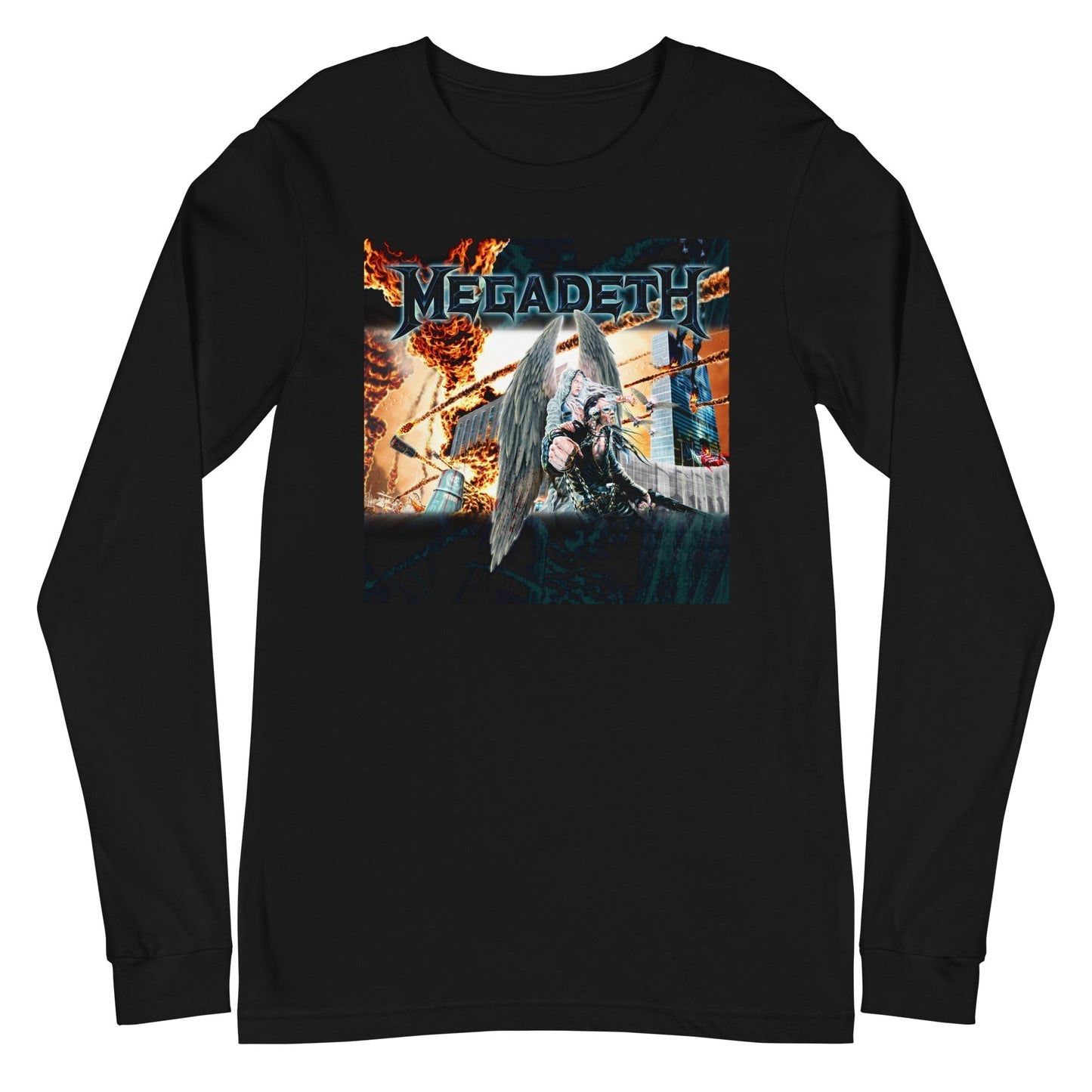 MERCHMOMENT Megadeth - Angel Flames Long Sleeve T-Shirt [Apparel]