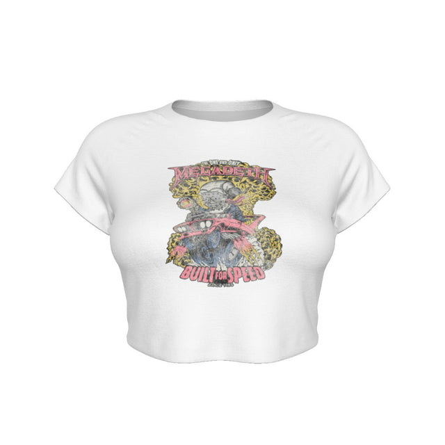 Megadeth Built for Speed Women's Crop Top []