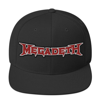 MERCHMOMENT MegaDeth Classic Logo Embroidered Snapback Hat [Apparel]