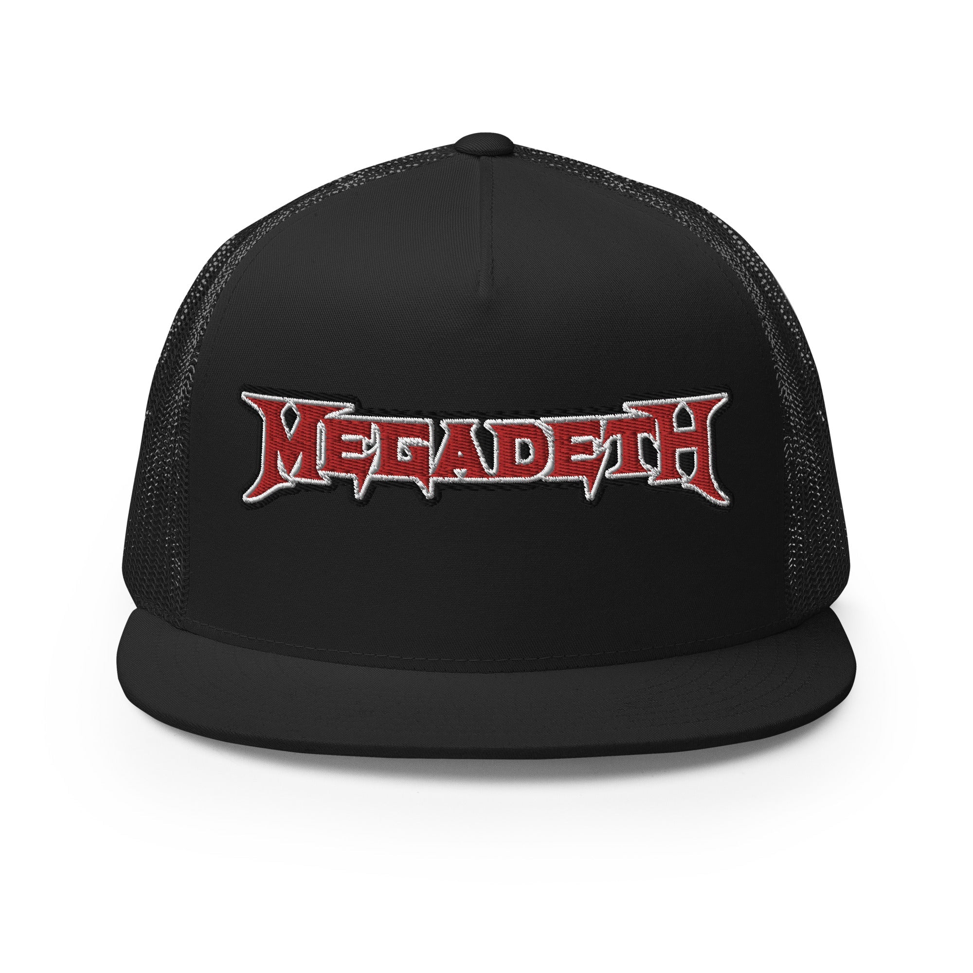 MegaDeth Electric Logo Embroidered Trucker Hat [Apparel]