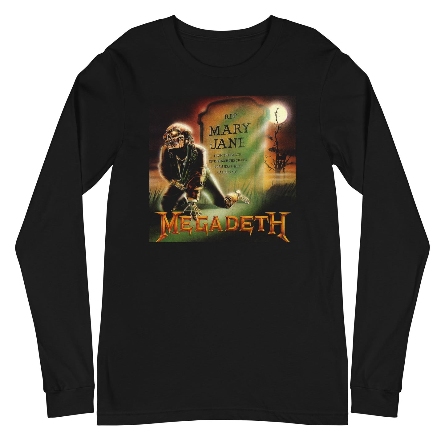 MERCHMOMENT Megadeth - R.I.P. Mary Jane Long Sleeve T-Shirt [Apparel]