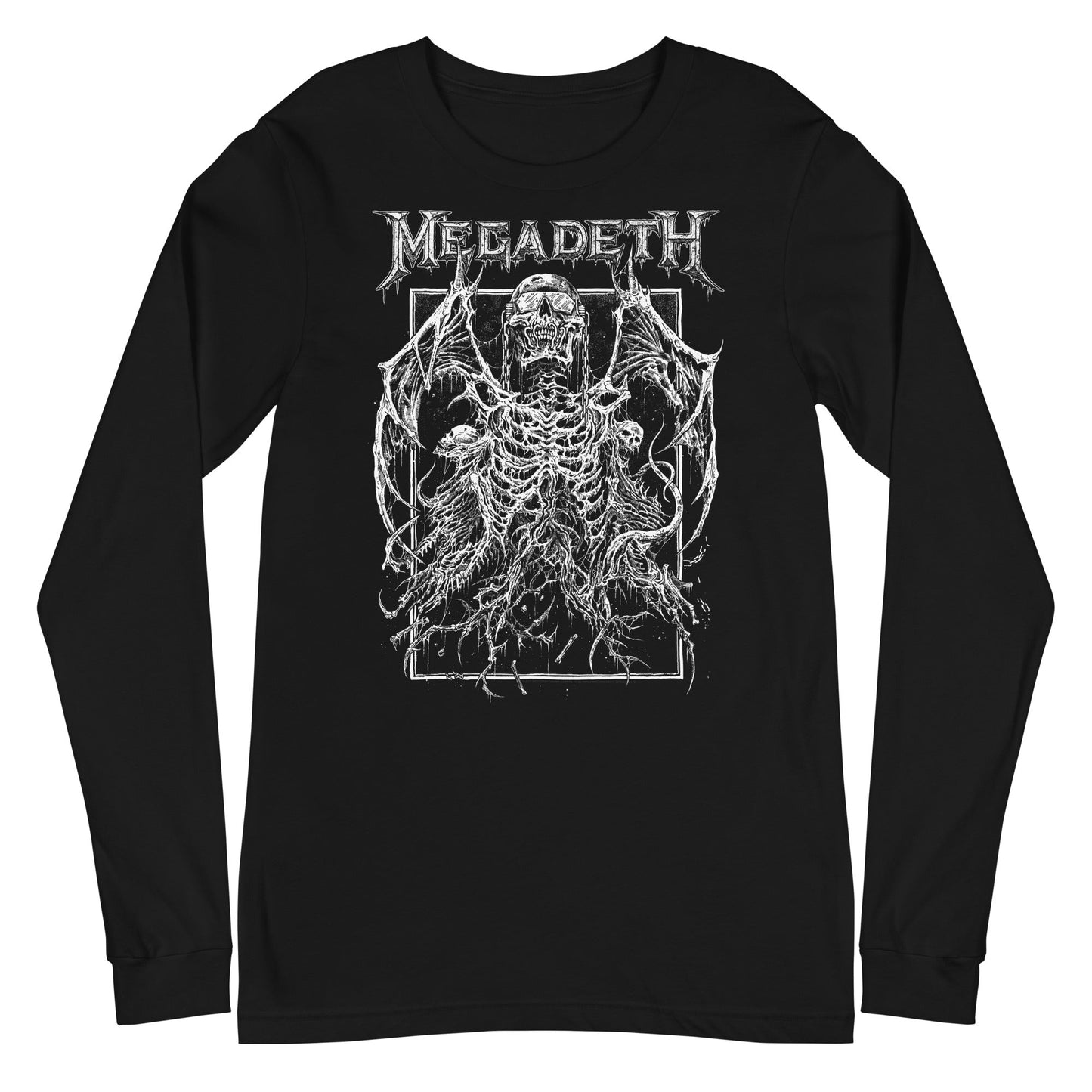 MERCHMOMENT Megadeth - Skeleton Wings Long Sleeve T-Shirt [Apparel]