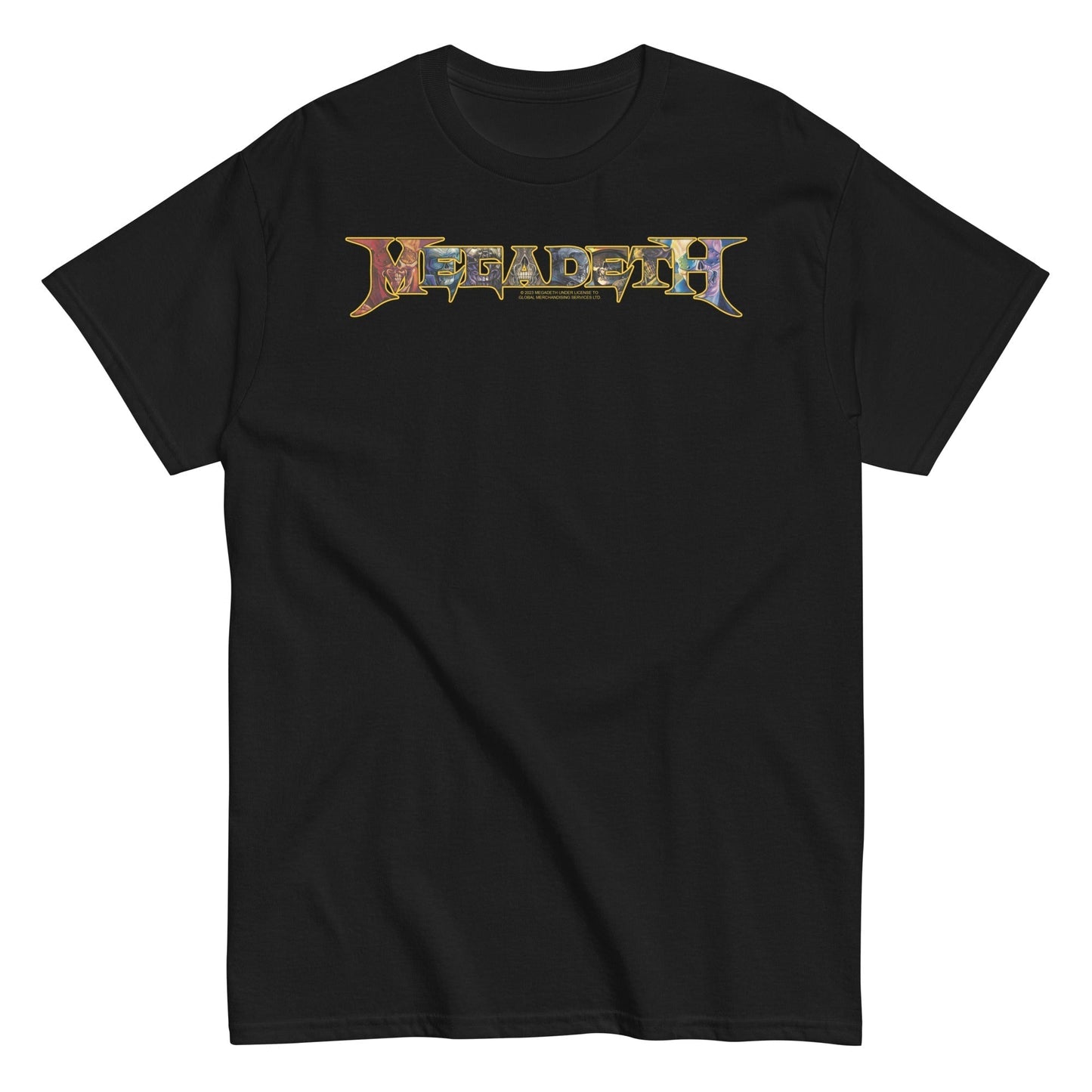 MERCHMOMENT Megadeth - Vic Lettered Logo T-Shirt [Apparel]