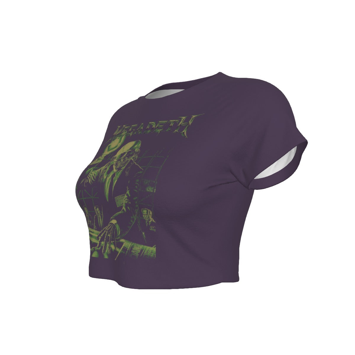 MERCHMOMENT Megadeth Vic Suit Women's Crop Top [Apparel]