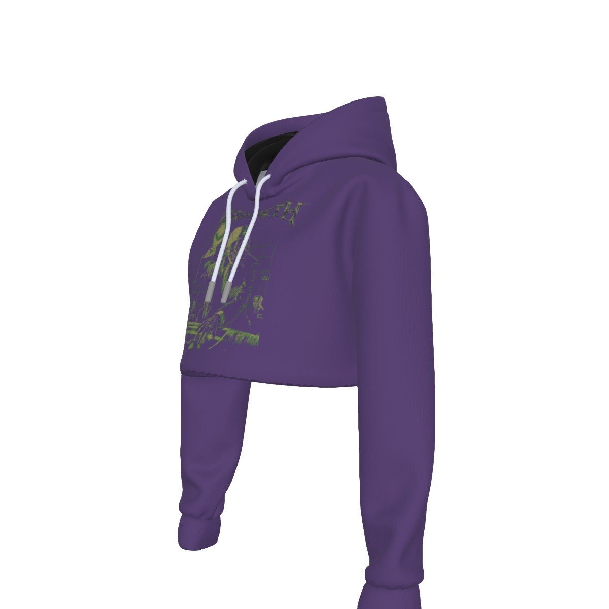 MERCHMOMENT Megadeth Vic Suit Women's Cropped Hoodie [Apparel]