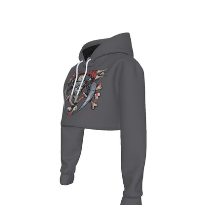 MERCHMOMENT Megadeth Vintage Blades Women's Cropped Hoodie [Apparel]