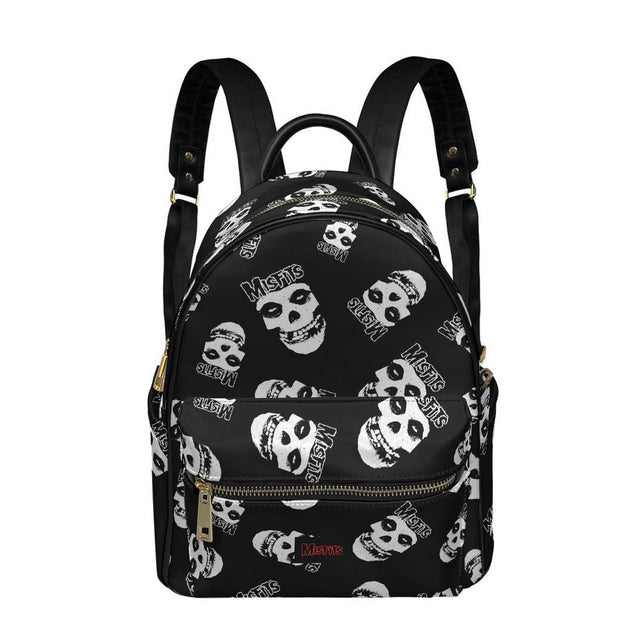 Misfits Classic Skull Mini-Backpack - Vegan Leather []