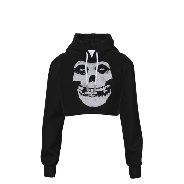 Misfits Classic Skull Women's Cropped Hoodie []