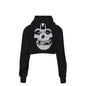 MERCHMOMENT Misfits Classic Skull Women's Cropped Hoodie [Apparel]