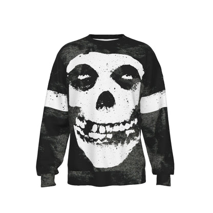 MERCHMOMENT Misfits Giant Skull All Over Print Sweatshirt [Apparel]