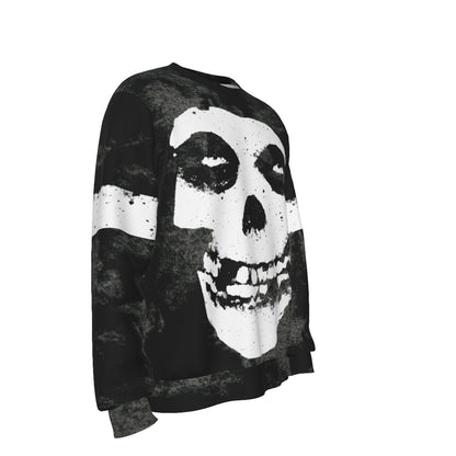 MERCHMOMENT Misfits Giant Skull All Over Print Sweatshirt [Apparel]