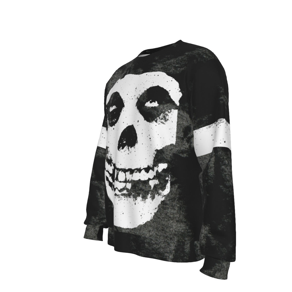 MERCHMOMENT Misfits Giant Skull All Over Print Sweatshirt [Apparel]