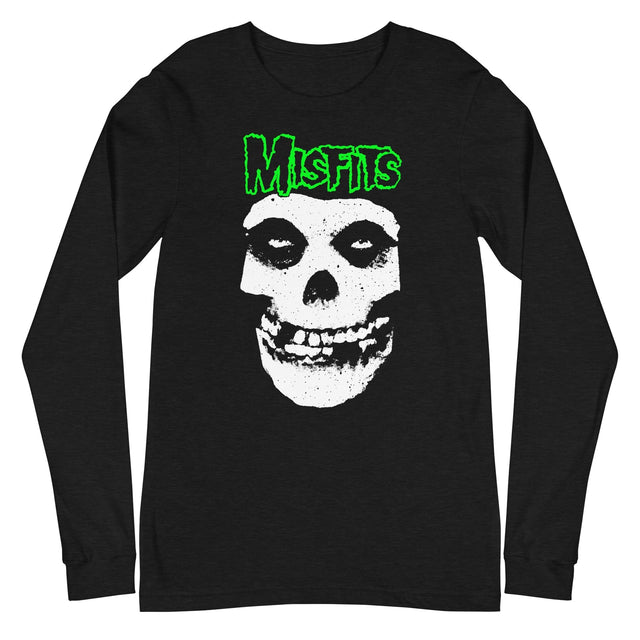 Misfits - Green Skull Long Sleeve T-Shirt []