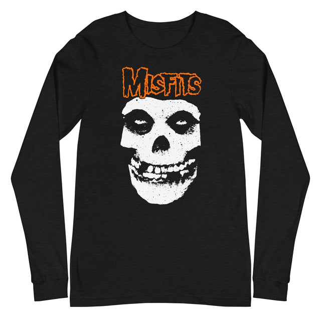 Misfits - Orange Skull Long Sleeve T-Shirt []