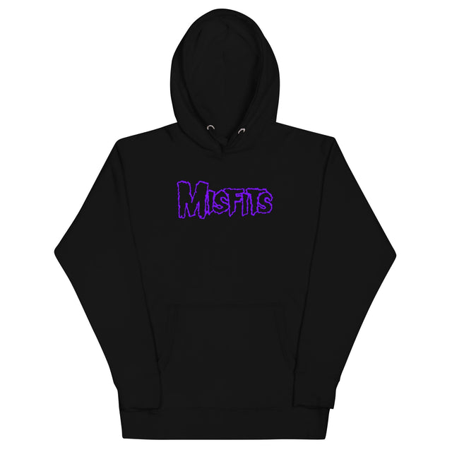 Misfits - Purple Drip Logo Hoodie []