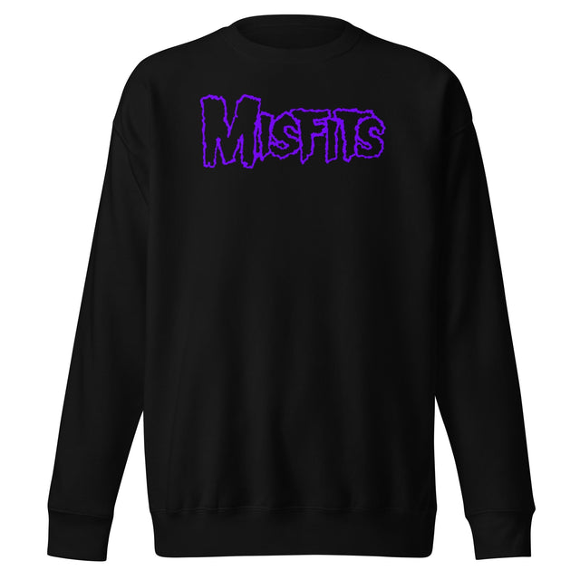 Misfits - Purple Drip Logo Sweatshirt []