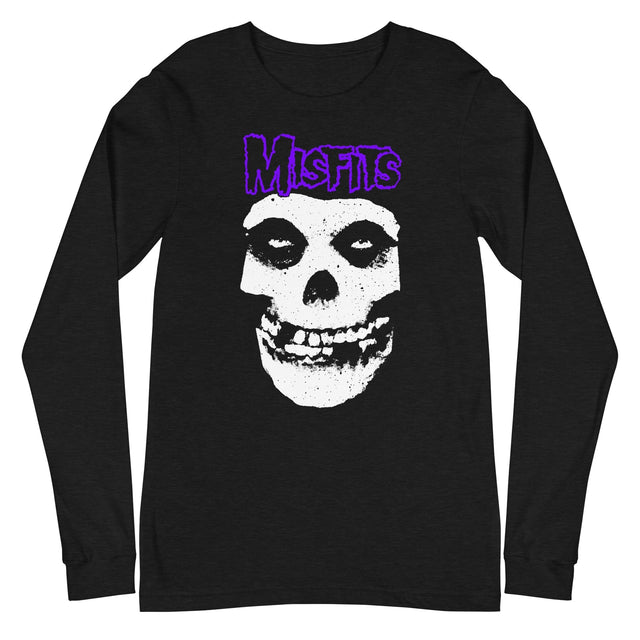 MerchMoment - Misfits - Purple Skull Long Sleeve T-Shirt []