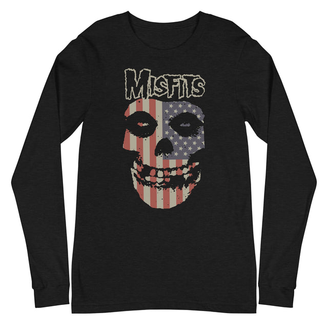 Misfits - USA Skull Long Sleeve T-Shirt []