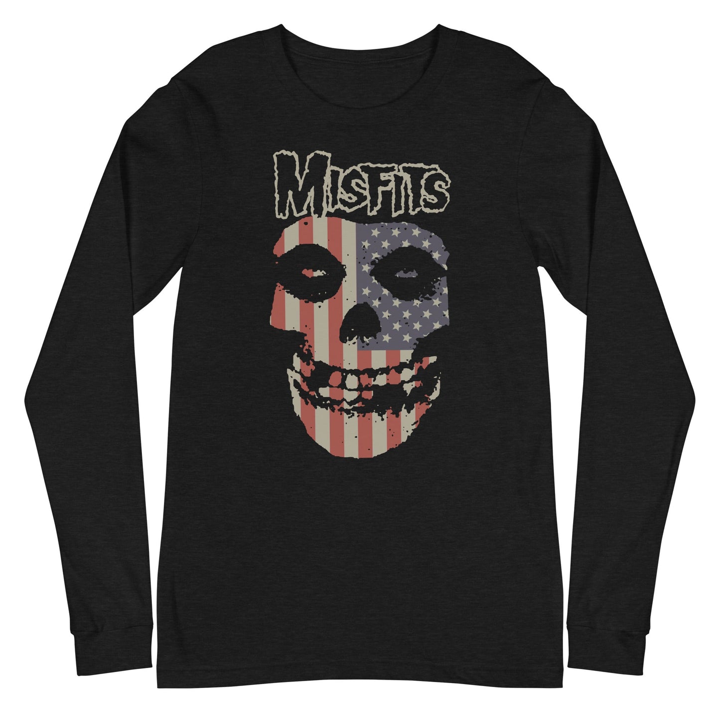 MERCHMOMENT Misfits - USA Skull Long Sleeve T-Shirt [Apparel]