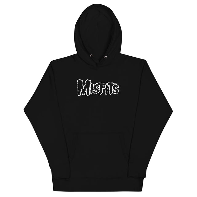 Misfits - White Drip Logo Hoodie []