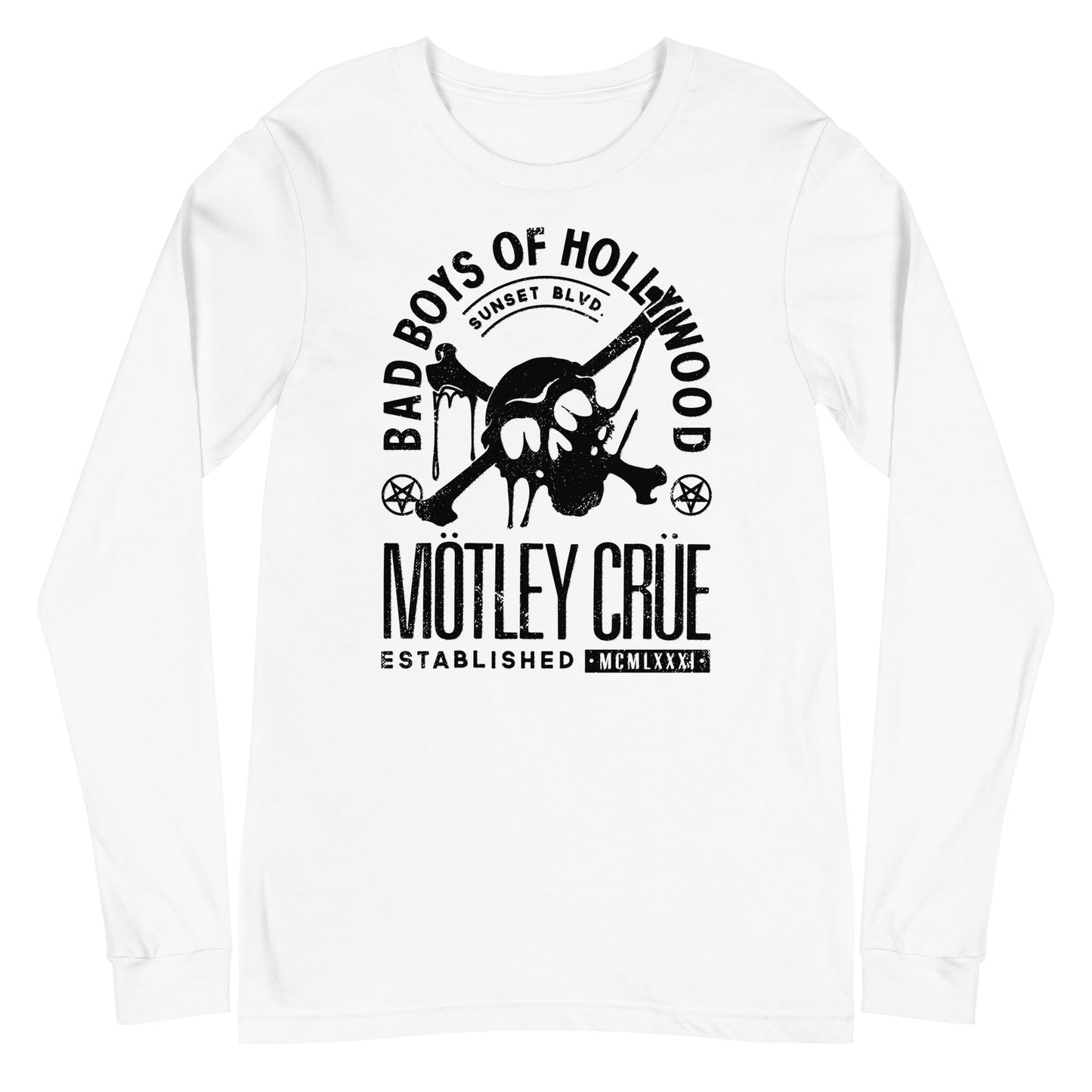 MERCHMOMENT Motley Crue - Bad Boys of Hollywood Long Sleeve T-Shirt [Apparel]