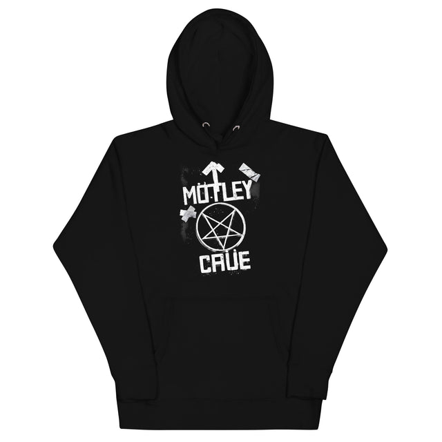 Motley Crue - Black and White Logo Hoodie []