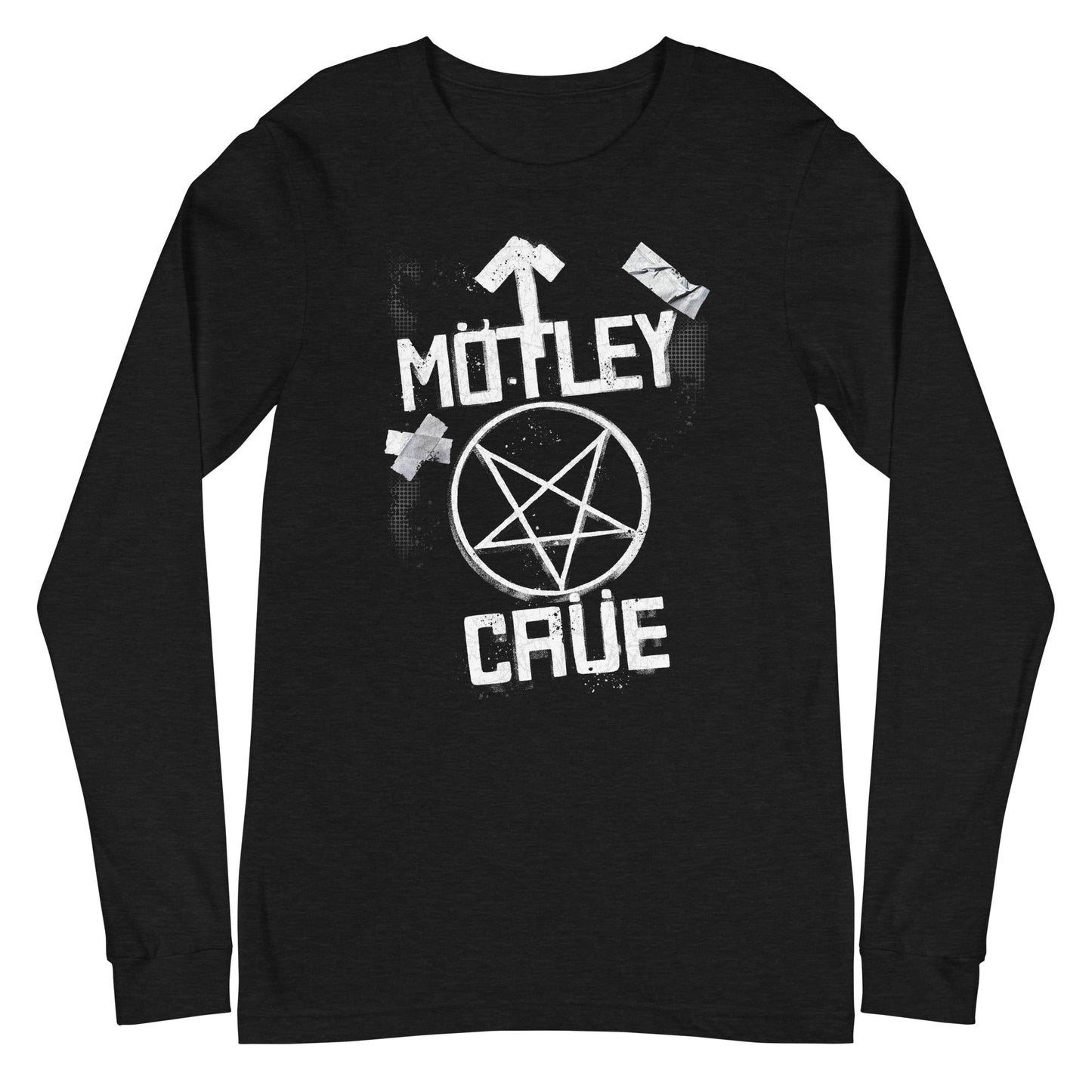 MERCHMOMENT Motley Crue - Black and White Logo Long Sleeve T-Shirt [Apparel]