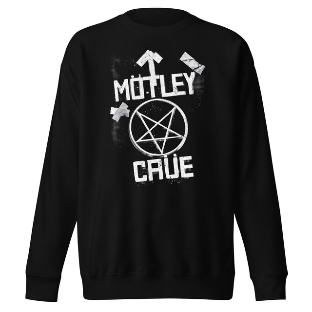 Motley Crue - Black and White Logo Sweatshirt []