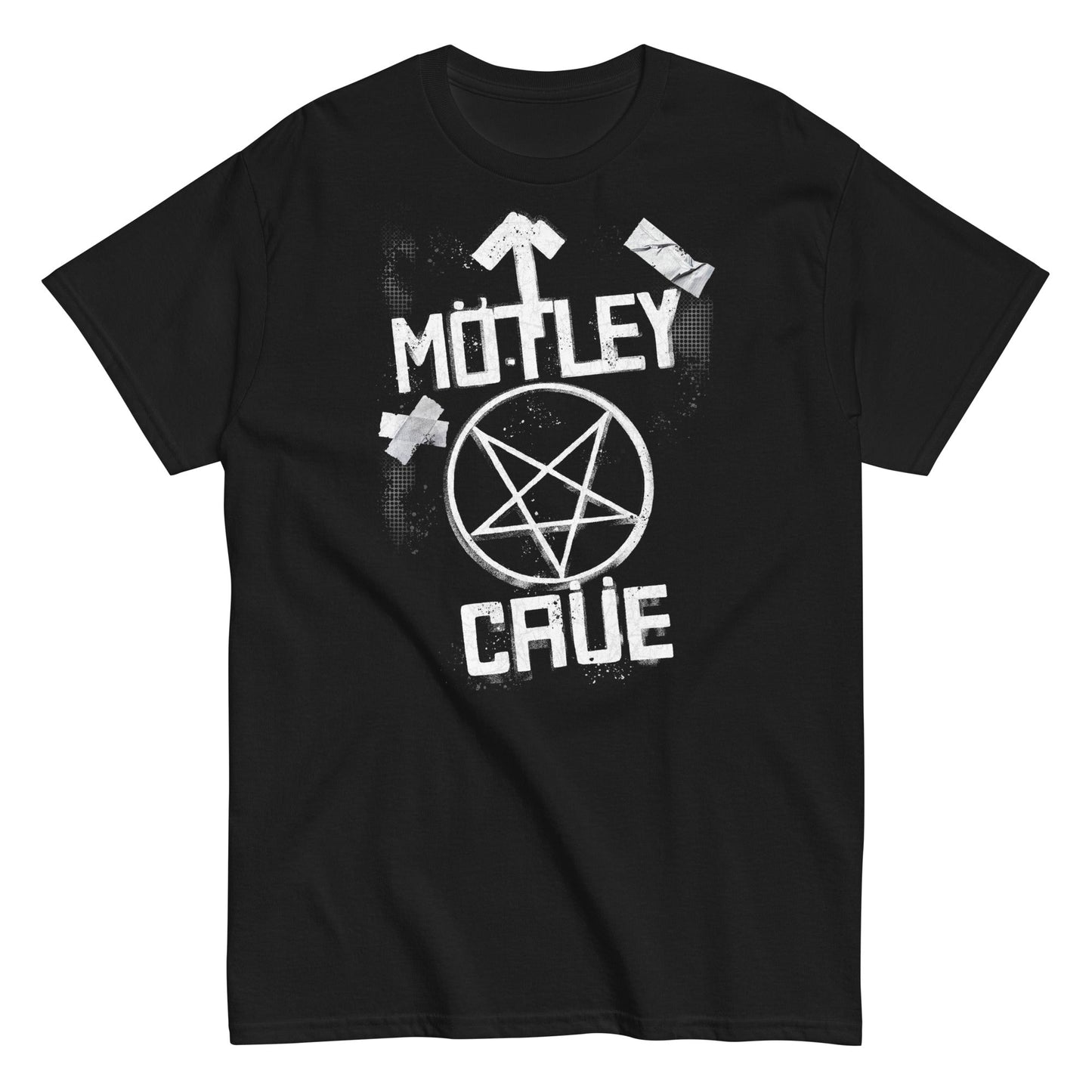 MERCHMOMENT Motley Crue - Black and White Logo T-Shirt [Apparel]