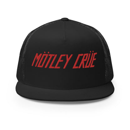 MERCHMOMENT Motley Crue Classic Logo Embroidered Trucker Hat [Apparel]