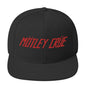 Motley Crue Classic Logo Red Embroidered Snap Back Hat [Apparel]