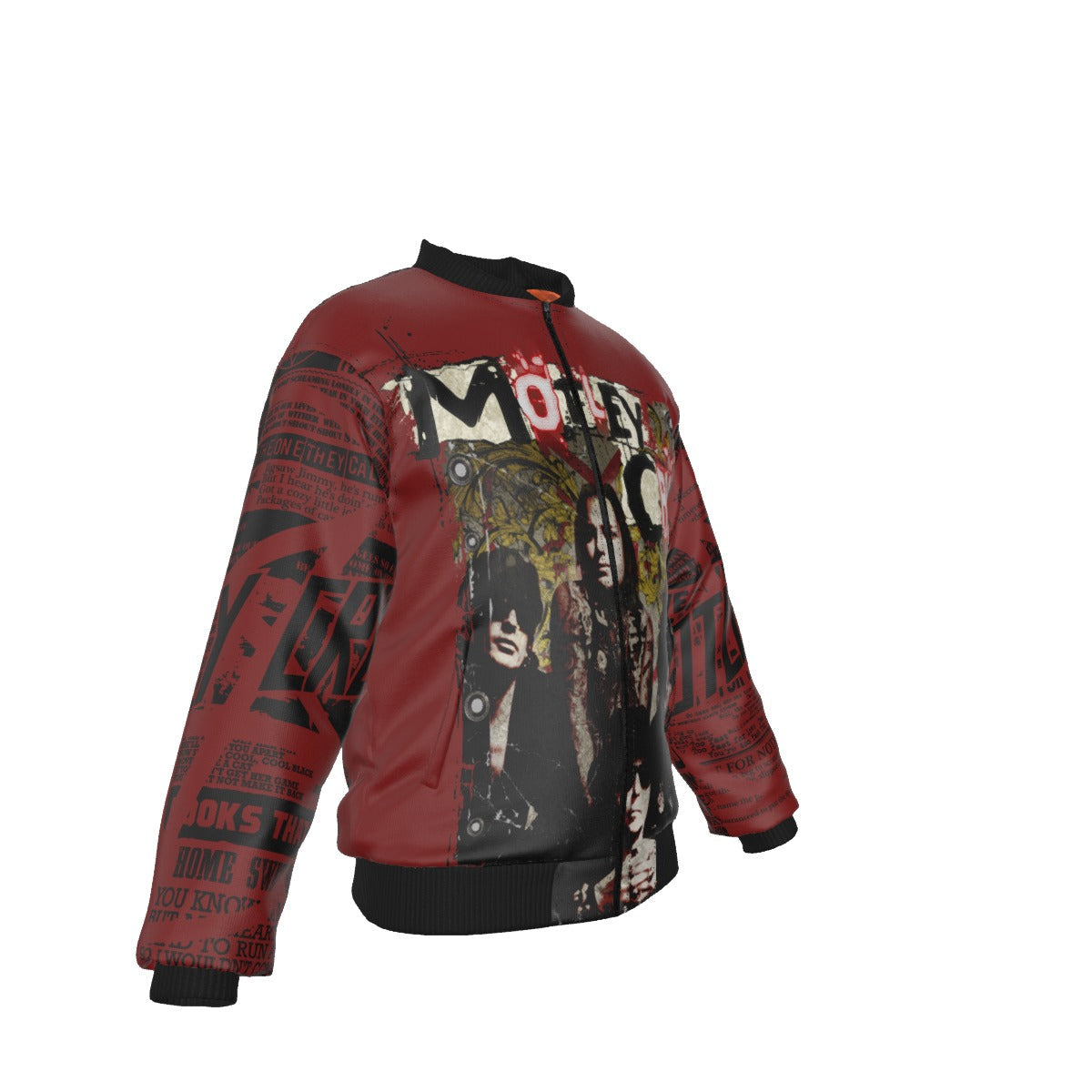 MerchMoment Motley Crue Graffiti Bomber Jacket []