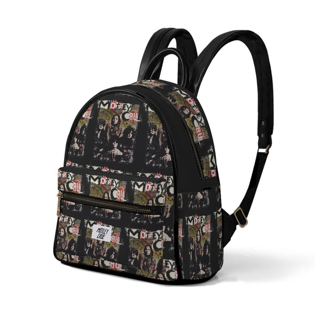 Motley Crue Grafitti Mini-Backpack - Vegan Leather []