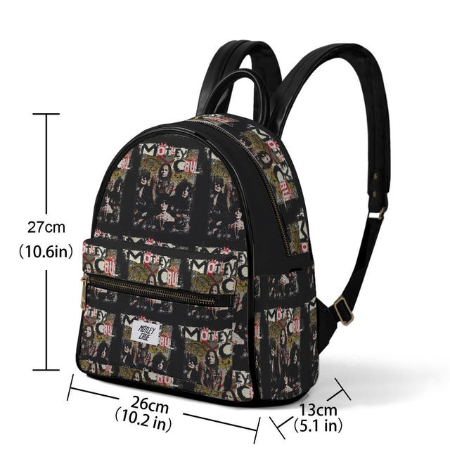 Motley Crue Grafitti Mini-Backpack - Vegan Leather []