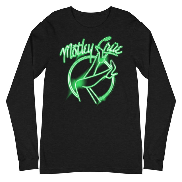 MerchMoment - Motley Crue - Neon Green Girls Long Sleeve T-Shirt []