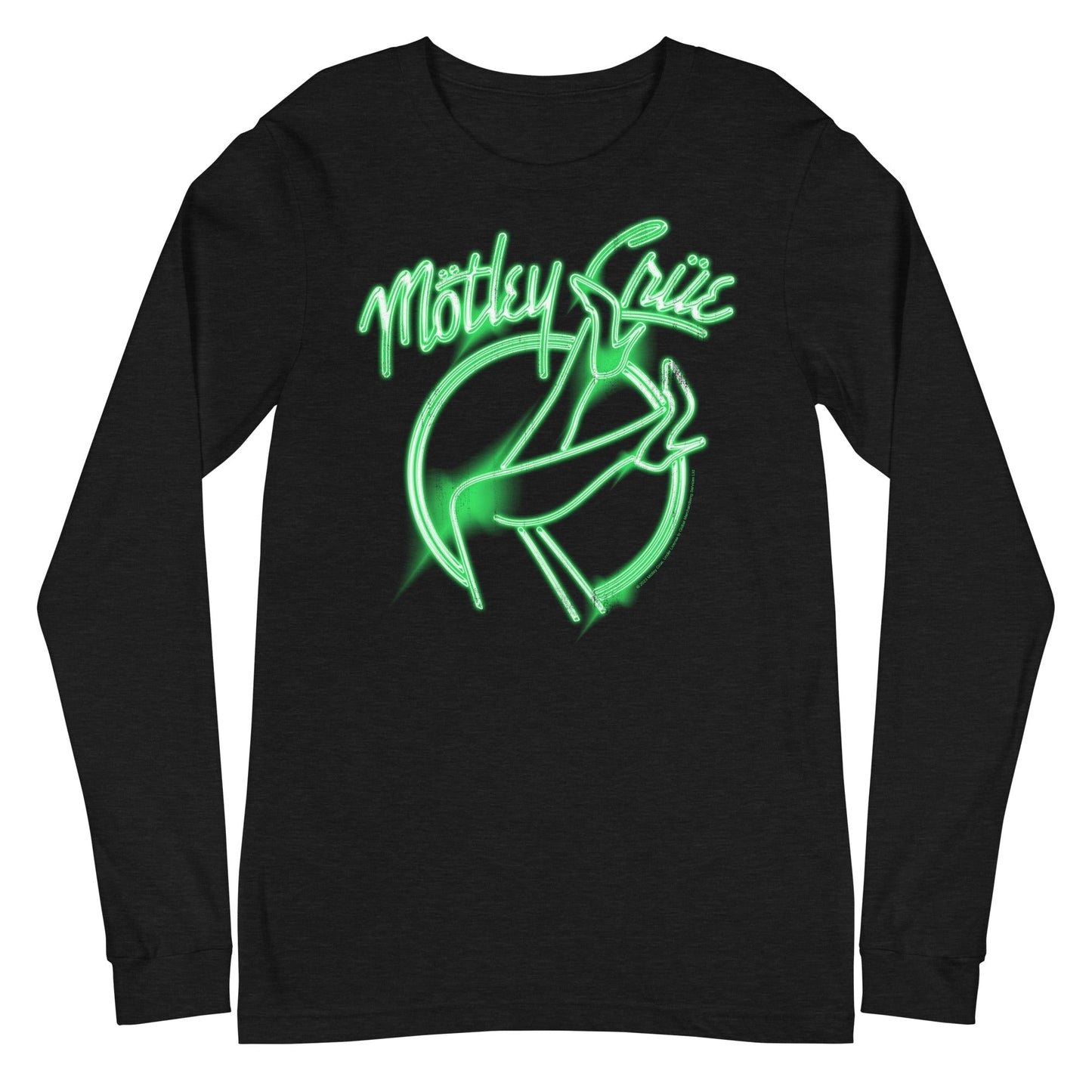 MERCHMOMENT Motley Crue - Neon Green Girls Long Sleeve T-Shirt [Apparel]