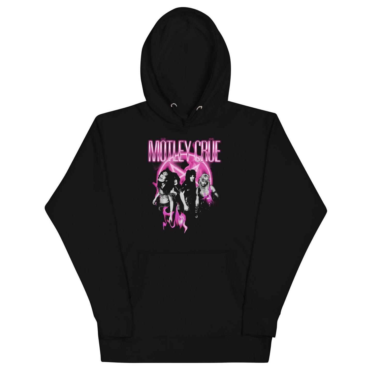 MERCHMOMENT Motley Crue - Neon Pink Hoodie [Apparel]