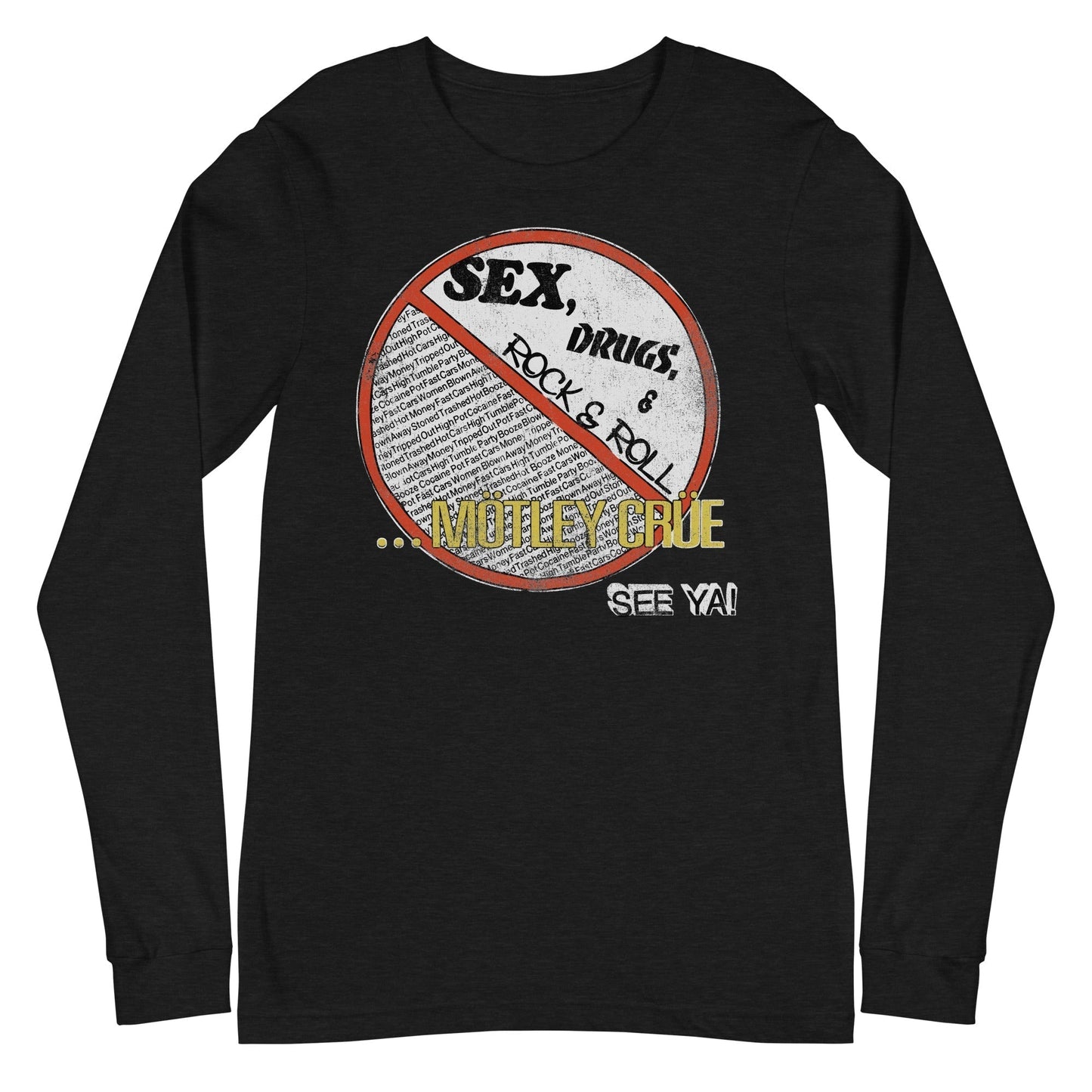 MERCHMOMENT Motley Crue - No Fun Tour '84 Long Sleeve T-Shirt [Apparel]