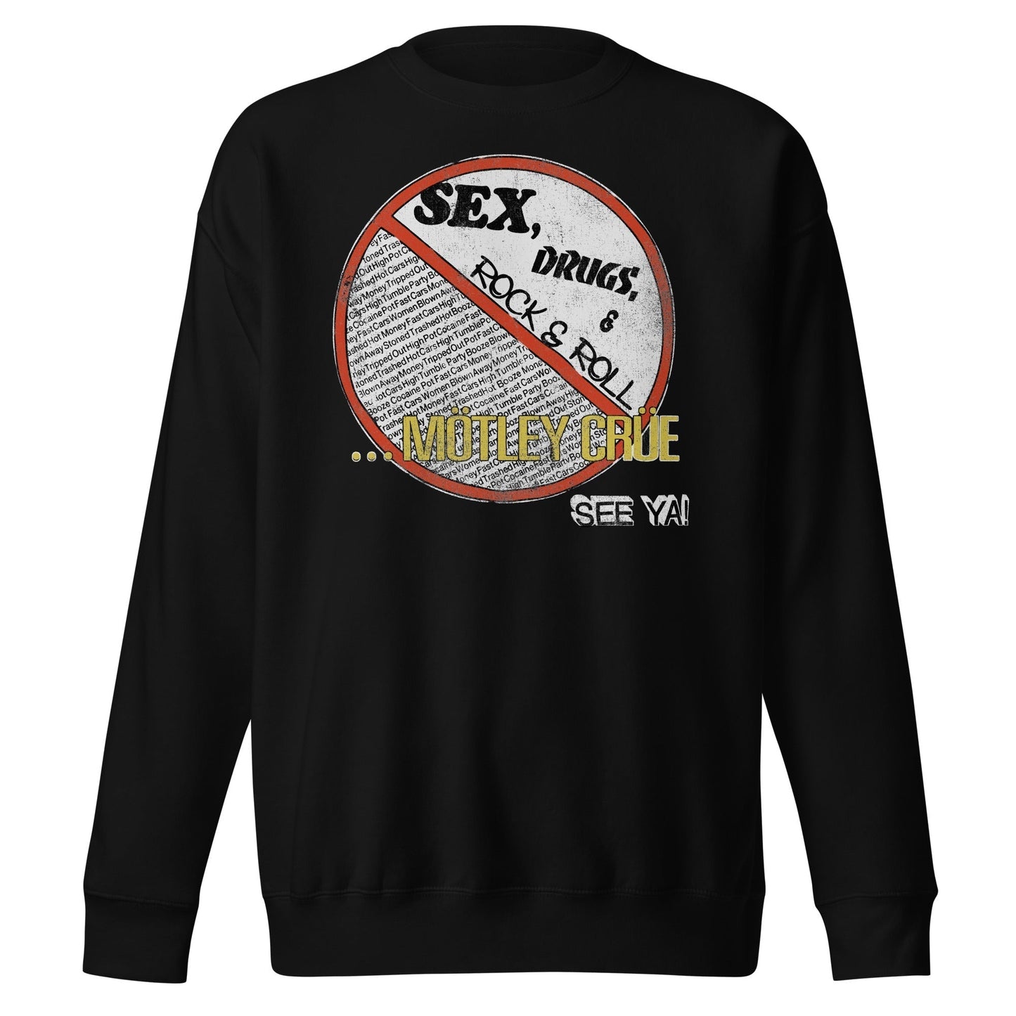 MERCHMOMENT Motley Crue - No Fun Tour '84 Sweatshirt [Apparel]