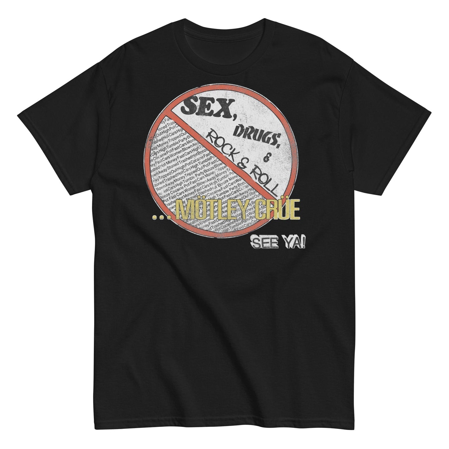 MERCHMOMENT Motley Crue - No Fun Tour '84 T-Shirt [Apparel]