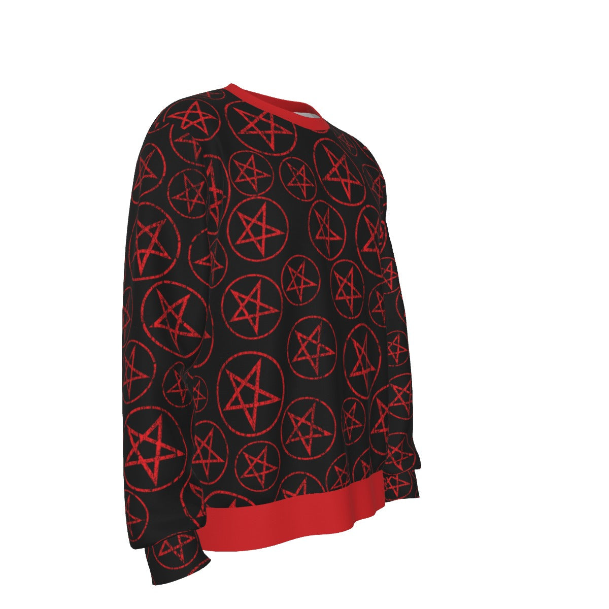 MERCHMOMENT Motley Crue Pentagram All Over Print Sweatshirt [Apparel]