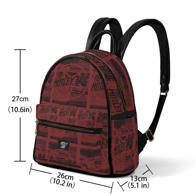 Motley Crue Red Letter Mini-Backpack - Vegan Leather []