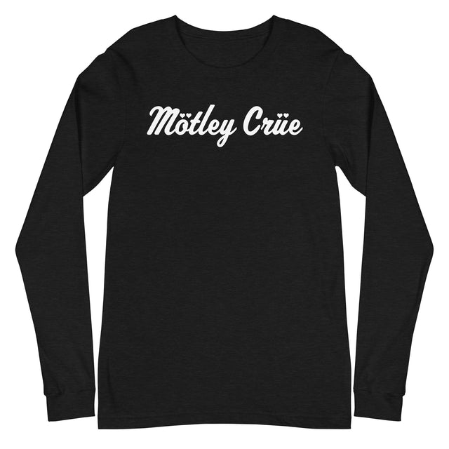 MerchMoment - Motley Crue - Script Logo Long Sleeve T-Shirt []