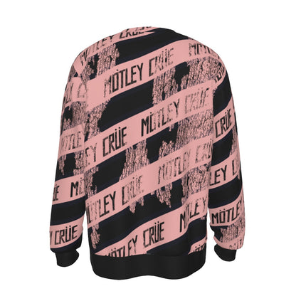 MERCHMOMENT Motley Crue Slanted All Over Print Sweatshirt [Apparel]